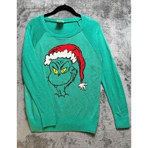 Dr. Seuss The Grinch Christmas Sweater Size Med Ugly Sweater Holiday Y2K Style